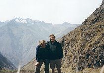 Us by self-timer photo at Warmi Wanusca Pass 4,200m