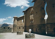 The remains of the Inca Temple at Raqchi