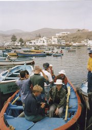 Boats in the harbour at Pucusana